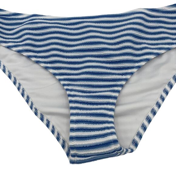 New J. Crew Striped Textured Hipster Bikini Swim Bathing Suit Bottom Size XXL - Picture 4 of 8